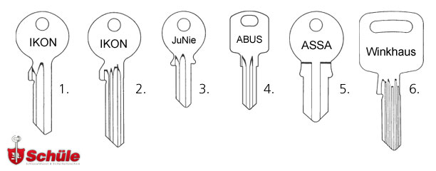 Zylinderschlüssel / Kleinzylinderschlüssel kopieren